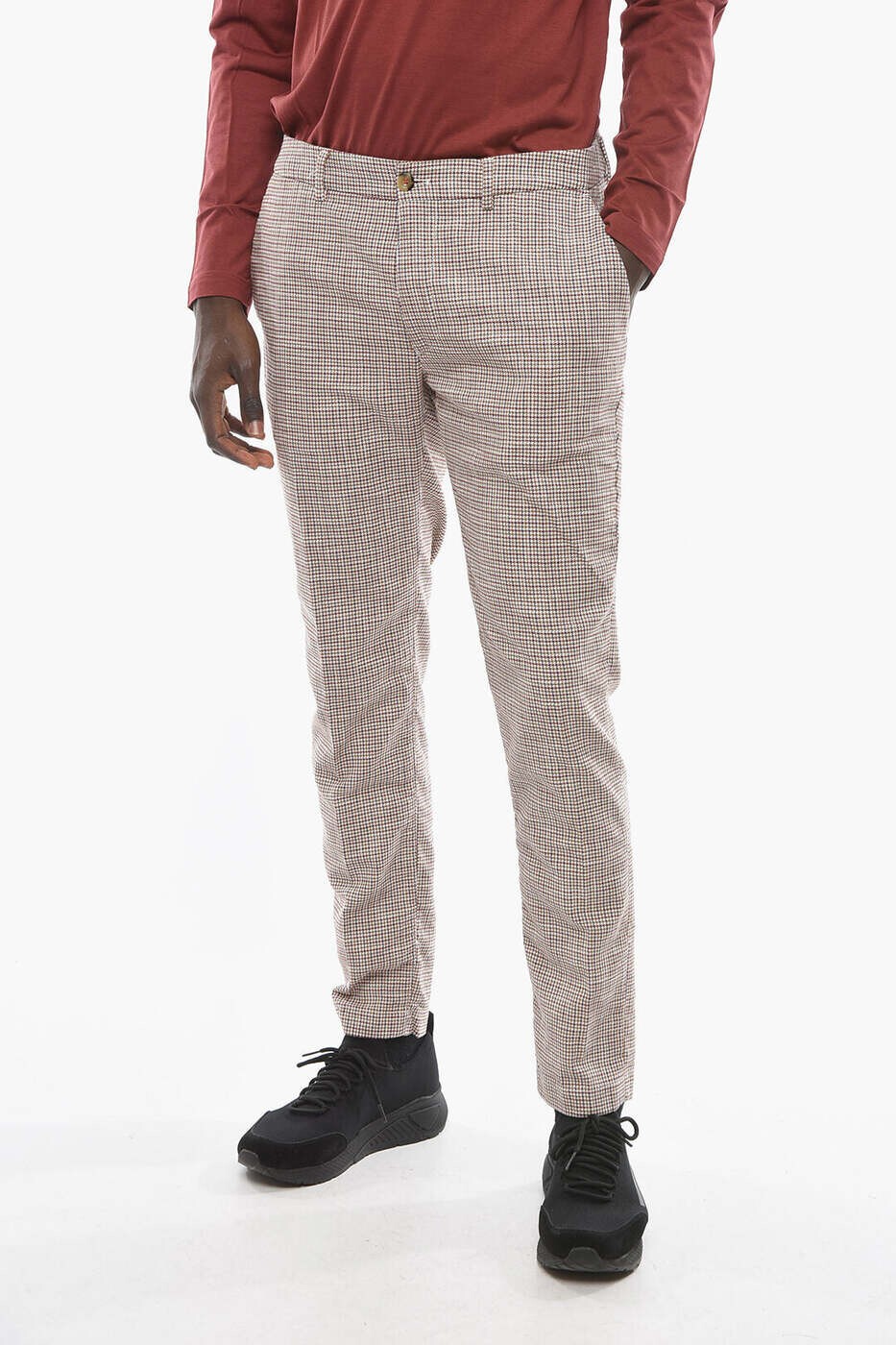 クルーナ CRUNA ズボン パンツ メンズ マルチカラー Trousers S.NEWTOWN.L.531ROSSO 関税 送料無料 dk