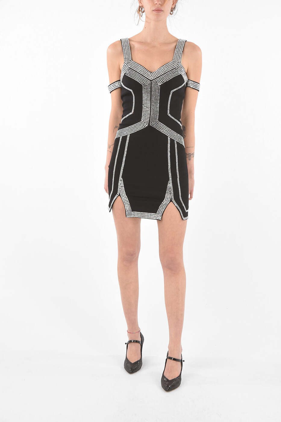 フィリッププレイン PHILIPP PLEIN ワンピース ドレス レディース ブラック Dresses S19C WRG0957 PTE008N 02 関税 送料無料 dk