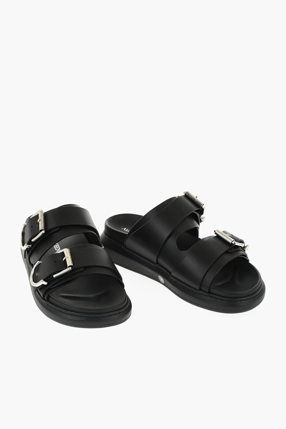 アレキサンダー マックイーン ALEXANDER MCQUEEN フラットシューズ サンダル メンズ ブラック Flat Shoes 794514WIFR2 1081 関税 送料無料 ラッピング無料 2025AW dk