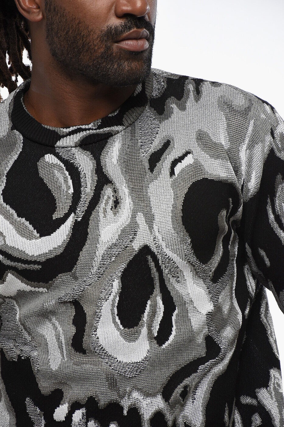 ���쥭������� �ޥå������� ALEXANDER MCQUEEN ���롼�ͥå������ѡ� �˥åȥ����� ��� �ޥ�����顼 Crew neck jumpers 795771Q1BAI 1038 ���� ����̵�� ��åԥ�̵�� 2026AW dk