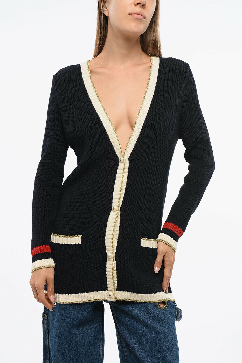 グッチ GUCCI セーター ニットウェア レディース ブルー Kni...(4)