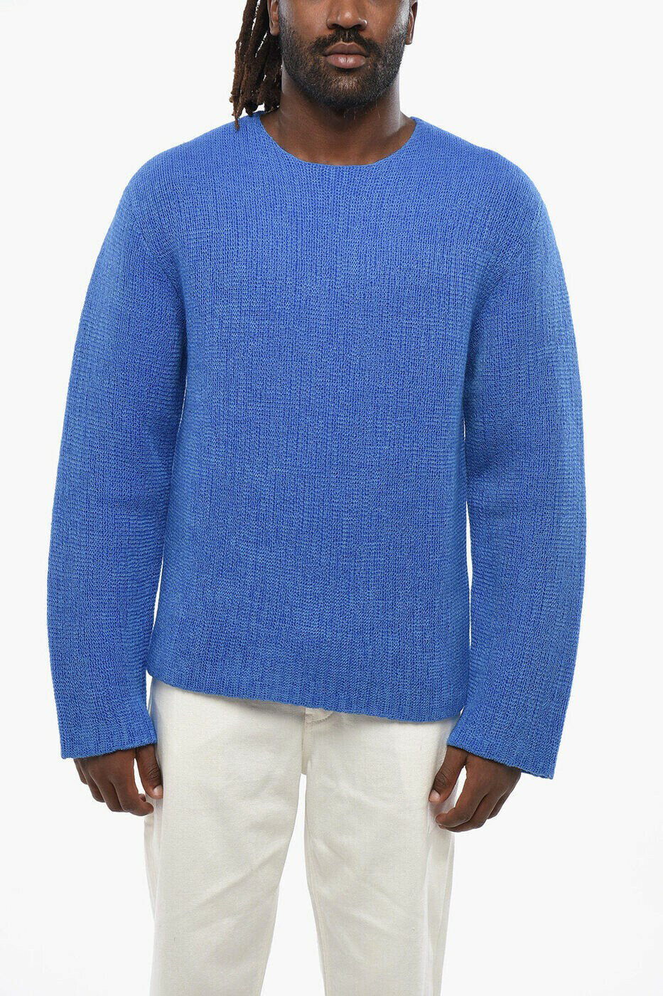 ジル サンダー JIL SANDER クルーネックジャンパー ニットウェア メンズ ブルー Crew neck jumpers J21..