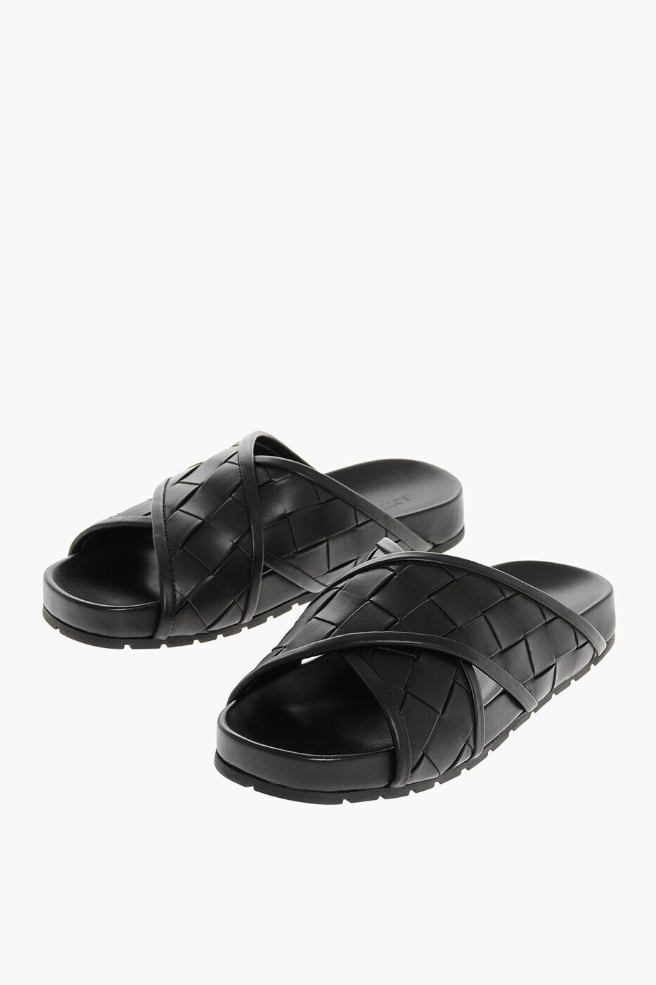 ボッテガ ヴェネタ BOTTEGA VENETA フラットシューズ サンダル メンズ ブラック Flat Shoes 786883V3HB0 1000 関税 送料無料 ラッピング無料 2025AW dk