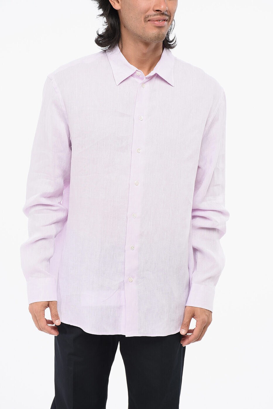 楽天BRANDSHOP・クラージュ楽天市場店エンポリオ アルマーニ EMPORIO ARMANI シャツ メンズ ピンク Casual shirts D41SM0 D10F9 302 関税 送料無料 ラッピング無料 2025AW dk