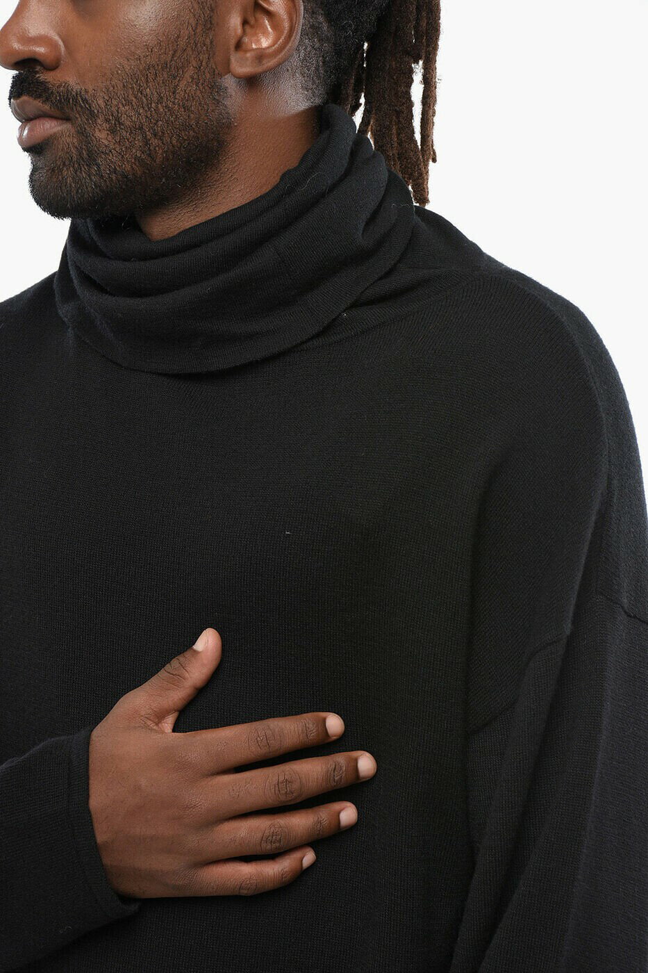 ���� ���������� SAINT LAURENT PARIS ���롼�ͥå������ѡ� �˥åȥ����� ��� �֥�å� Crew neck jumpers 802047 Y76UP 1000 ���� ����̵�� ��åԥ�̵�� 2026AW dk