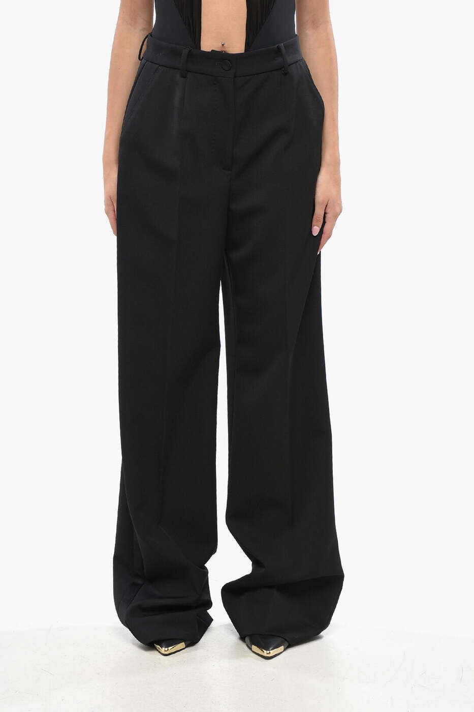 樂天商城 - ドルチェ&ガッバーナ DOLCE&GABBANA ズボン パンツ レディース ブラック Trousers FTC8ZT FU21E N0000 関税 送料無料 dk