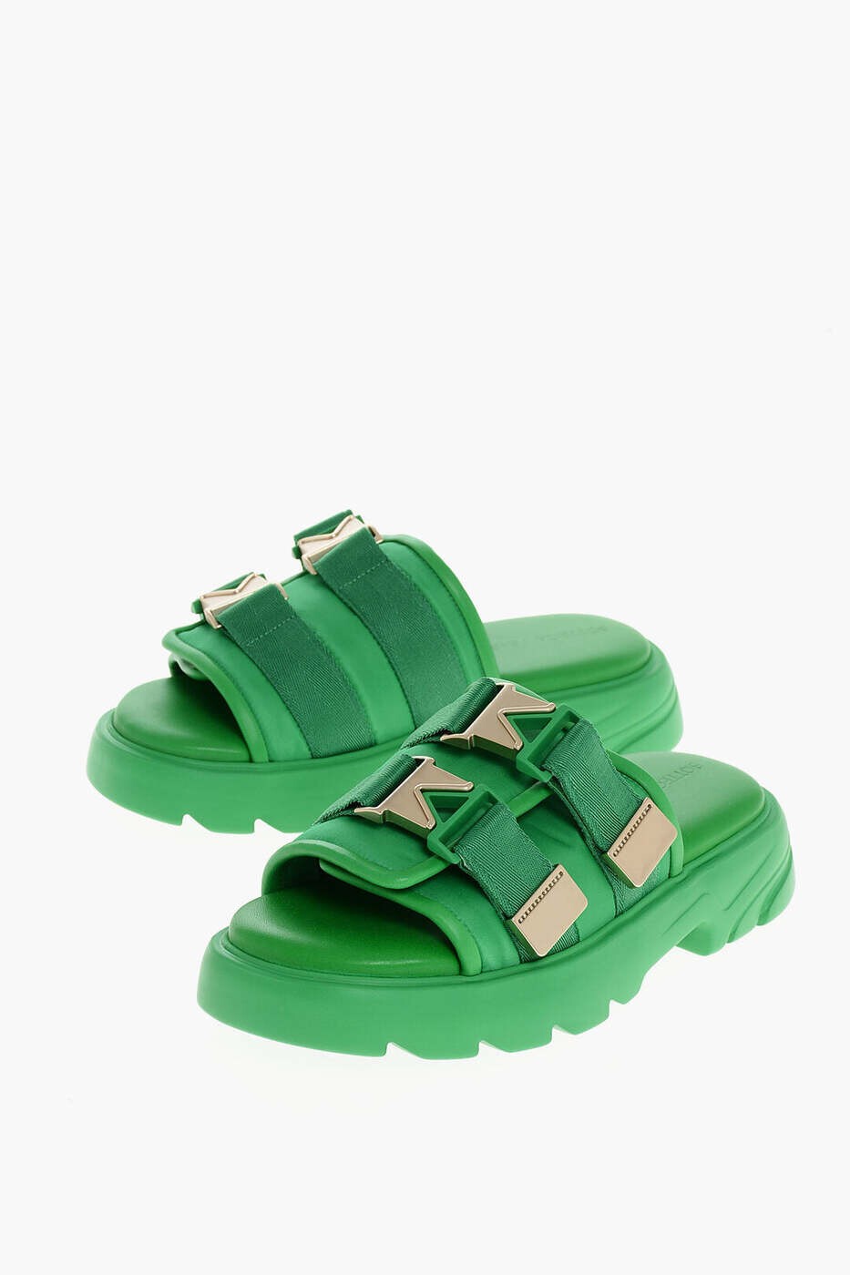 ボッテガ ヴェネタ BOTTEGA VENETA フラットシューズ サンダル メンズ グリーン Flat Shoes 690097V0DS2 3730 関税 送料無料 dk