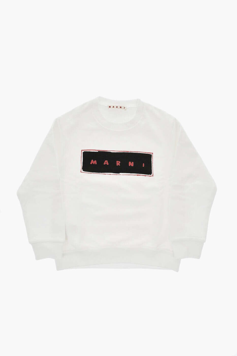 マルニ MARNI クルーネックスウェットシャツ トレーナー ボーイズ ブラック Crew n...