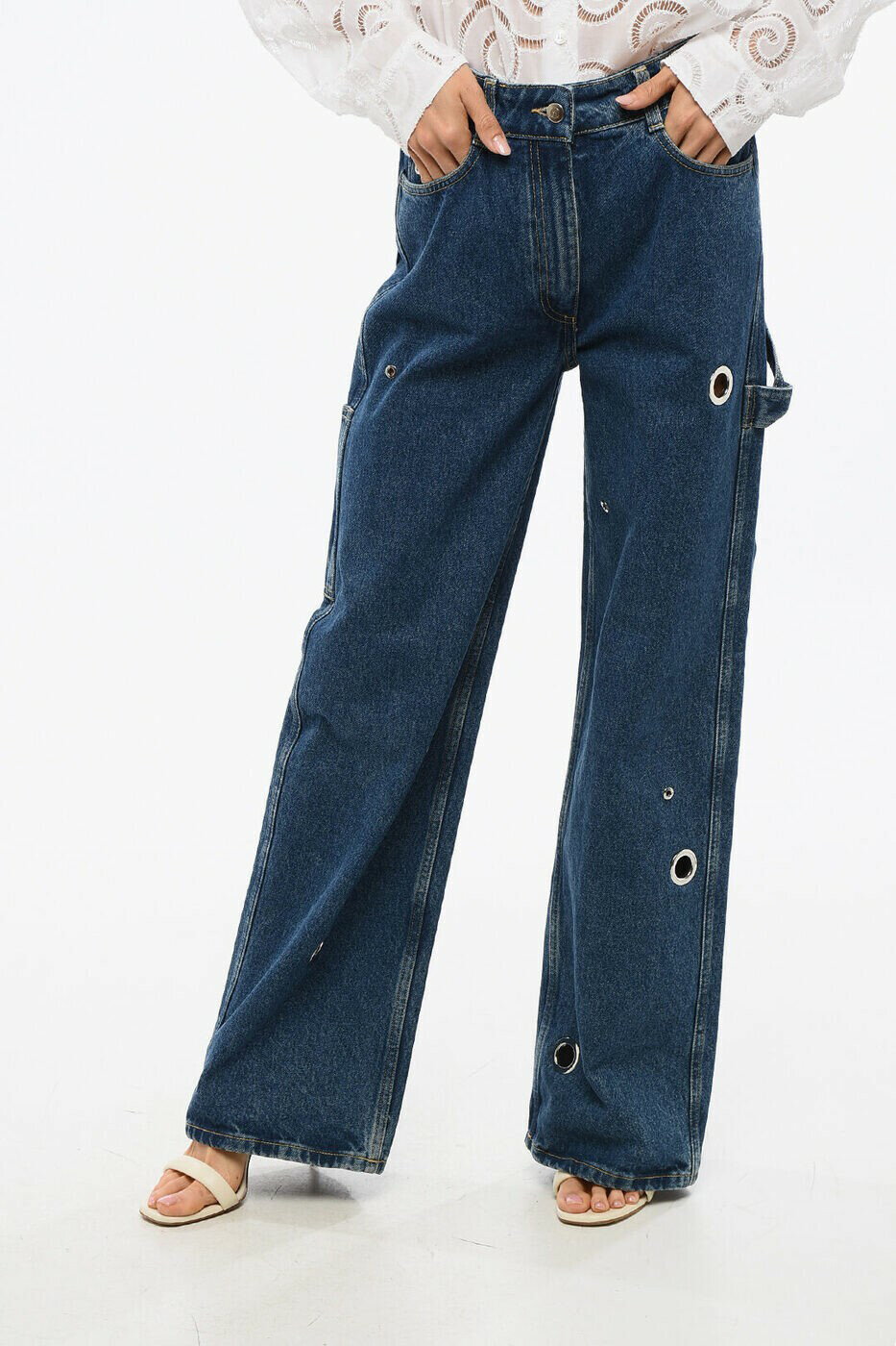 サックス ポッツ SAKS POTTS レギュラーフィットジーンズ デニム レディース ブルー Regular fit jeans 08129 INDBL 関税 送料無料 ラッピング無料 2025AW dk