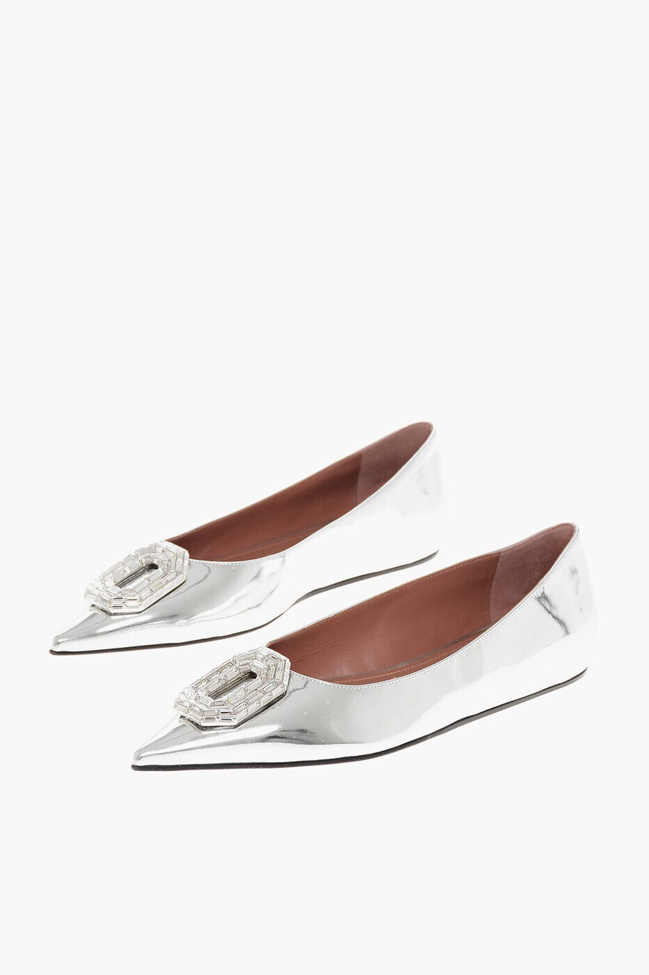 アミナ モアディ AMINA MUADDI フラットシューズ フラットシューズ レディース シルバー Flat Shoes CA..