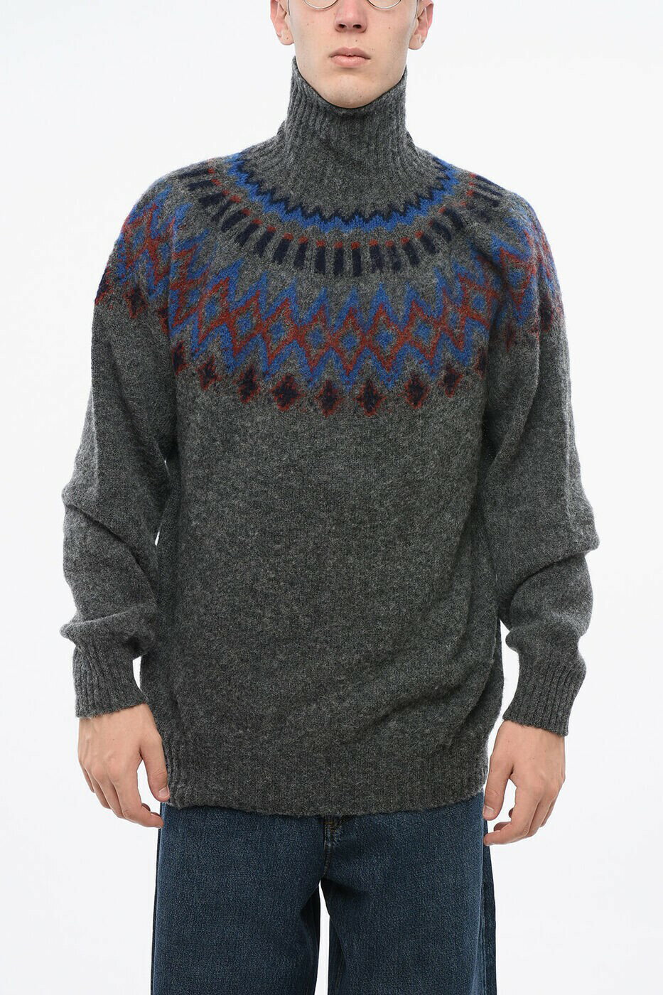 ハウリン HOWLIN' クルーネックジャンパー ニットウェア メンズ グレー Crew neck jumpers LOVEONTHEROCKSOXFORD 関税 送料無料 ラッピング無料 2025AW dk