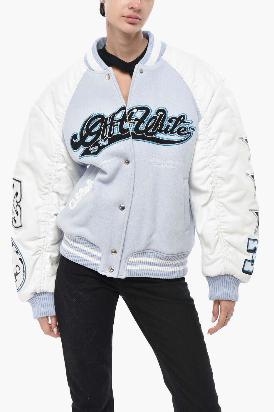 オフホワイト OFF WHITE スーツジャケット スーツ ジャケット レディース ブルー Suit Jackets OWEK005F23FAB0014001 関税 送料無料 dk