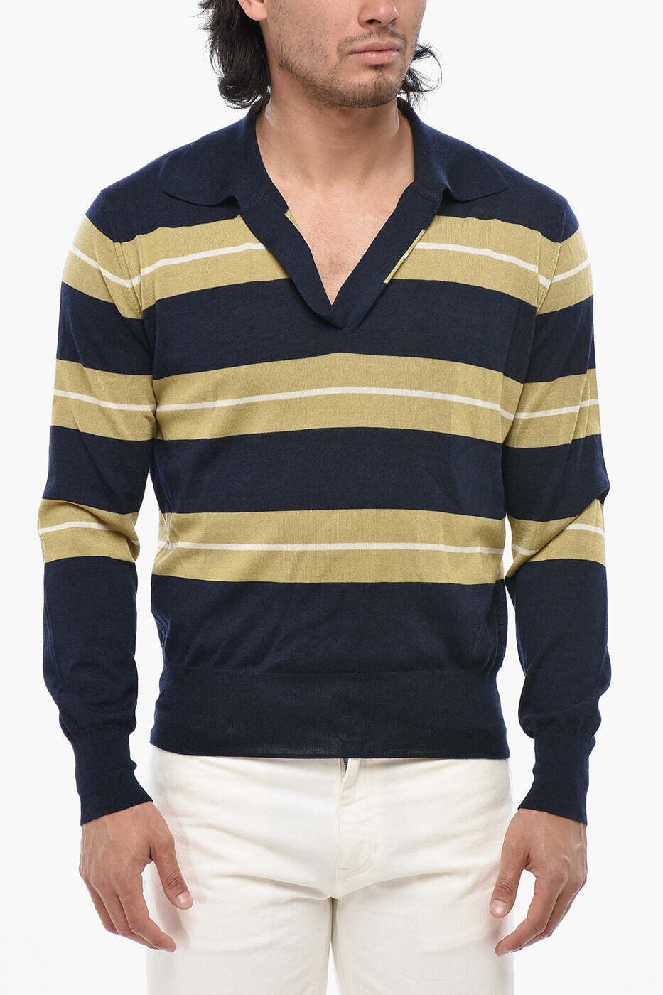 アミ アレクサンドル マテュッシ AMI ALEXANDRE MATTIUSSI セーター ニットウェア メンズ ブルー Knitwear HPL376 KN0079 4335 関税 送料無料 dk