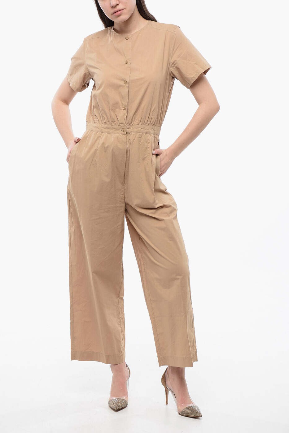 ウールリッチ WOOLRICH セットアップ オールインワン レディース ベージュ Jumpsuits CFWWDR0043FRUT1509 7183 関税 送料無料 dk