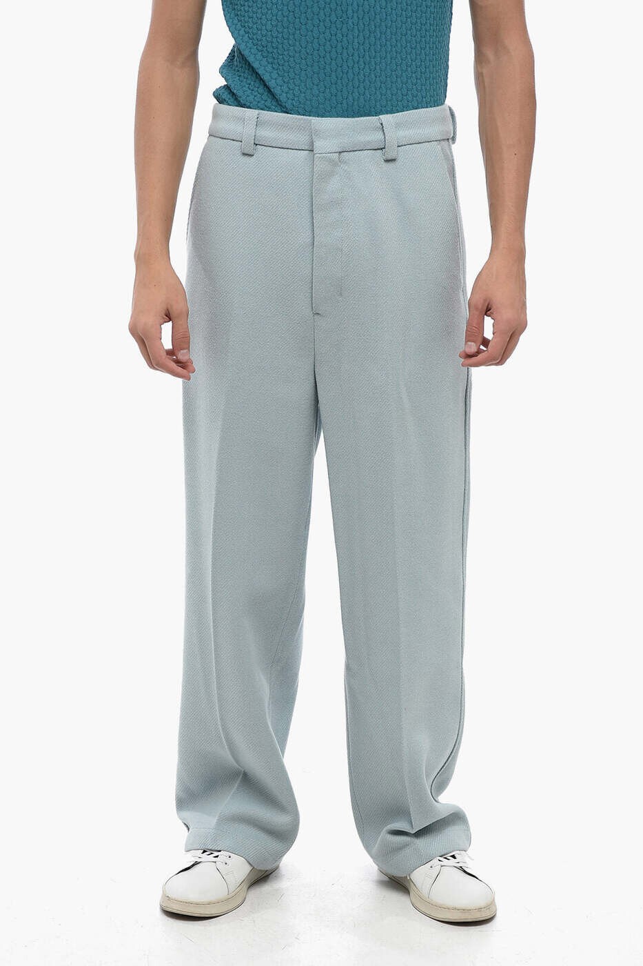 アミ アレクサンドル マテュッシ AMI ALEXANDRE MATTIUSSI ズボン パンツ メンズ ブルー Trousers HTR403 WV0016 468 関税 送料無料 dk