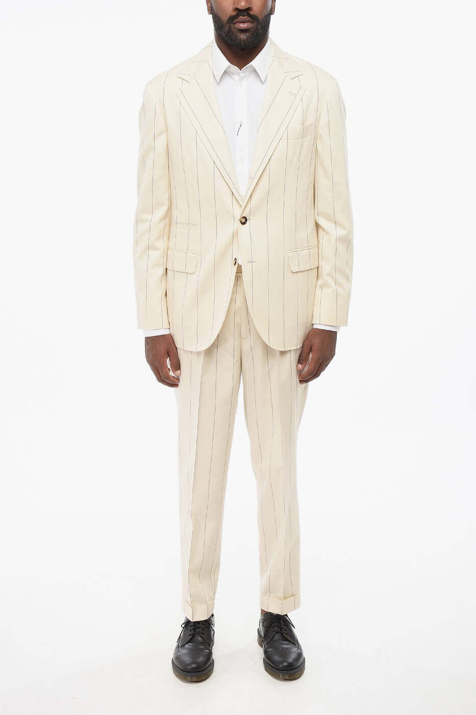 ブルネロ クチネリ BRUNELLO CUCINELLI フォーマル スーツ メンズ ホワイト Formal Outfits MD494LDTR TD494 C010 関税 送料無料 dk