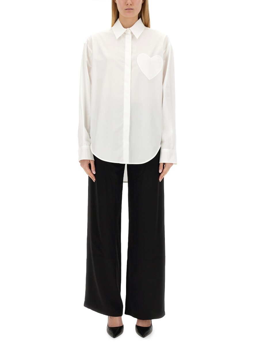 モスキーノ ジーンズ MOSCHINO JEANS シャツ レディース ホワイト Shirts 309594 関税 送料無料 2024SS el