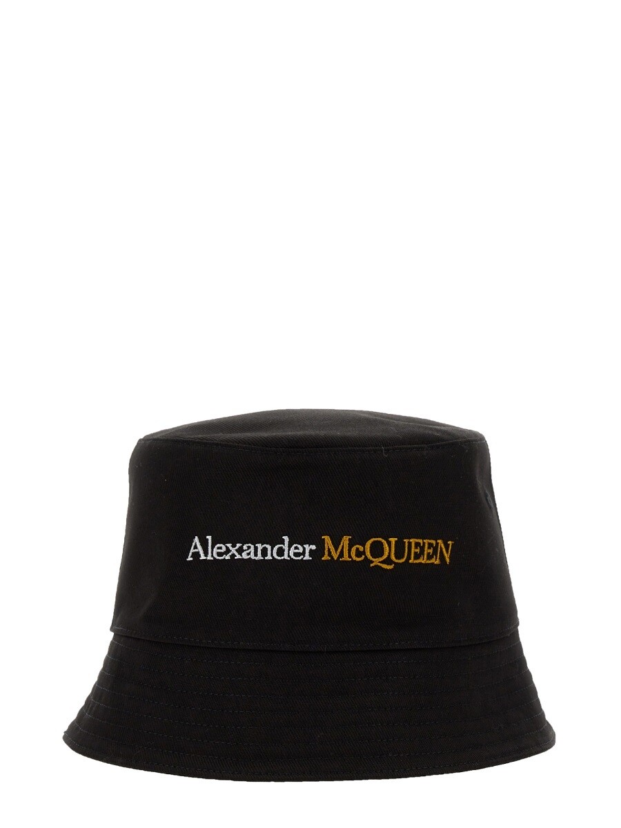 ���쥭������� �ޥå������� ALEXANDER MCQUEEN �ϥå� ˹�� ��� �֥�å� Hats 311023 ���� ����̵�� ��...