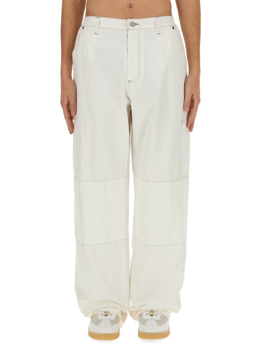 エムエムシックスメゾン マルジェラ MM6 MAISON MARGIELA ズボン パンツ メンズ ホワイト Trousers 313204 関税 送料無料 2024SS el