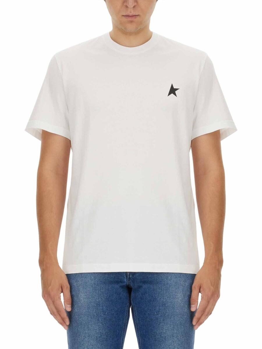 ゴールデン グース デラックス ブランド GOLDEN GOOSE Tシャツ メンズ ホワイト T-shirts 399702 関税 送料無料 2026SS el