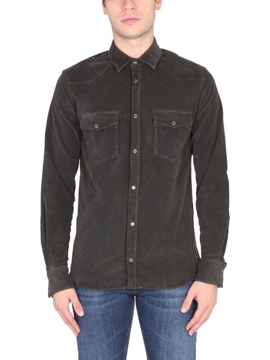 ピーティー トリノ PT TORINO シャツ メンズ ブラウン Shirts 258420 関税 送料無料 2022AW el