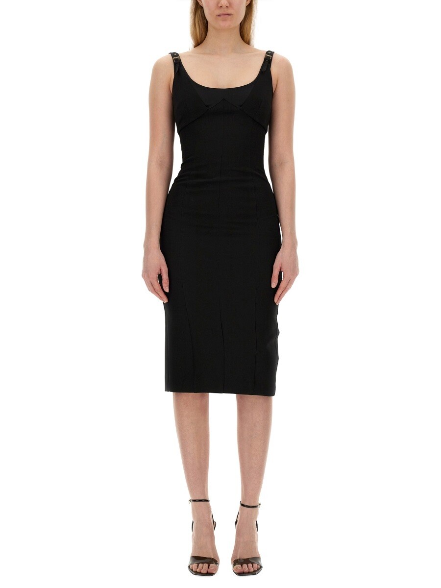 ヴェルサーチェ・ジーンズ・クチュール VERSACE JEANS COUTURE ワンピース ドレス レディース ブラック Dresses 321785 関税 送料無料 ラッピング無料 2024SS el