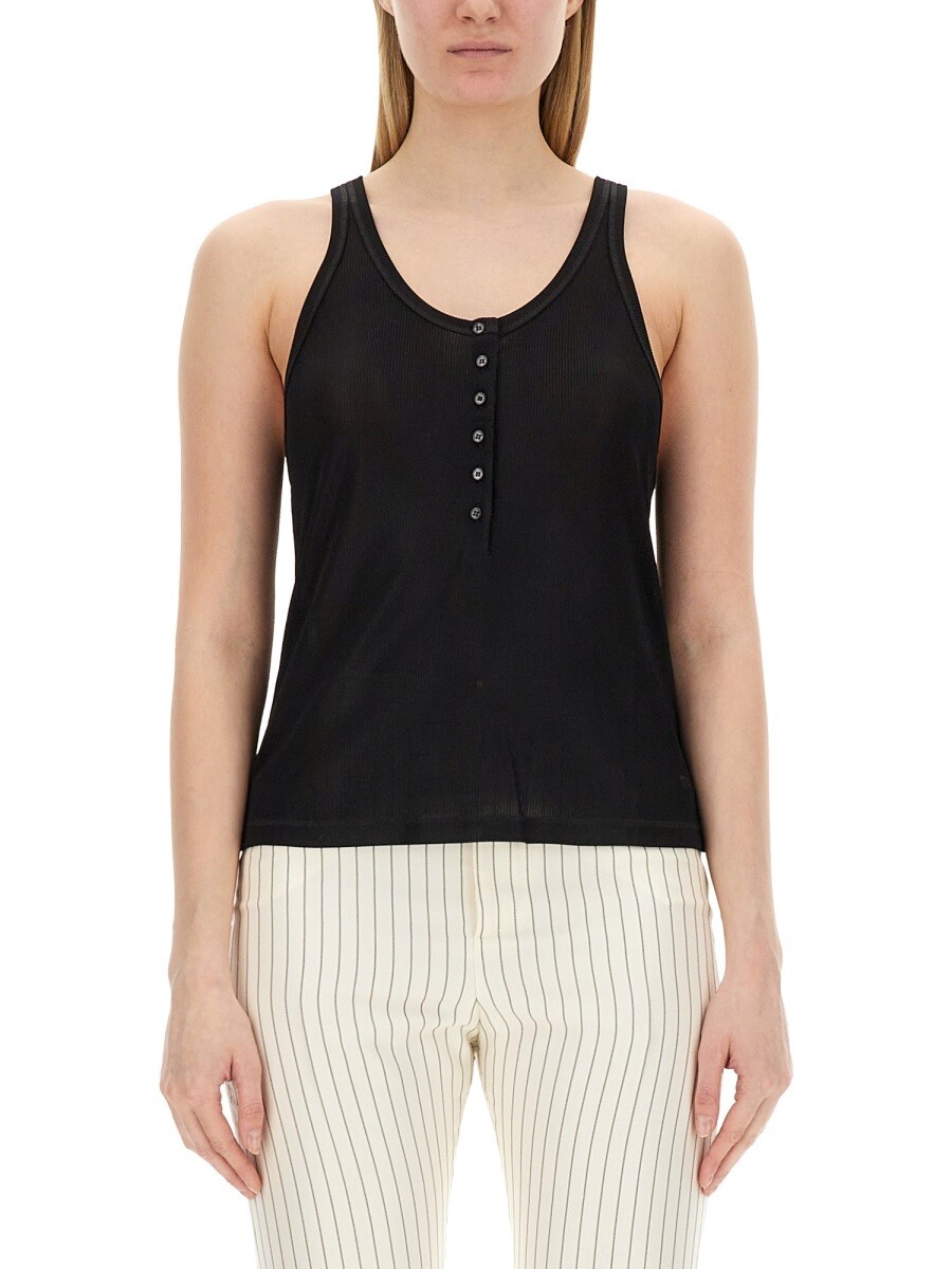 トム フォード TOM FORD Tシャツ トップス レディース ブラック T-shirts and tops 324992 関税 送料無料 2024SS el
