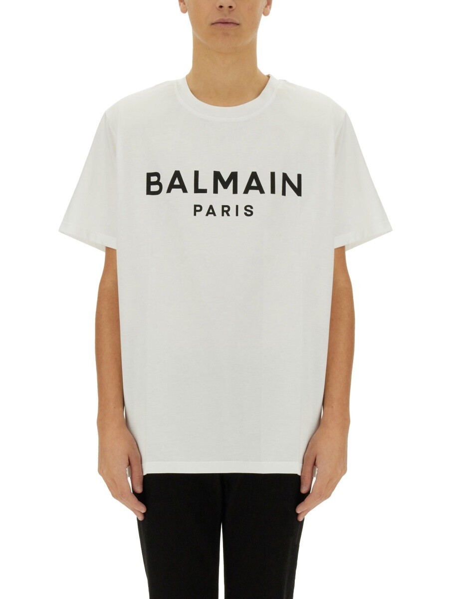�Х�ޥ� BALMAIN T����� ��� �ۥ磻�� T-shirts 354912 ���� ����̵�� ��åԥ�̵�� 2025SS el
