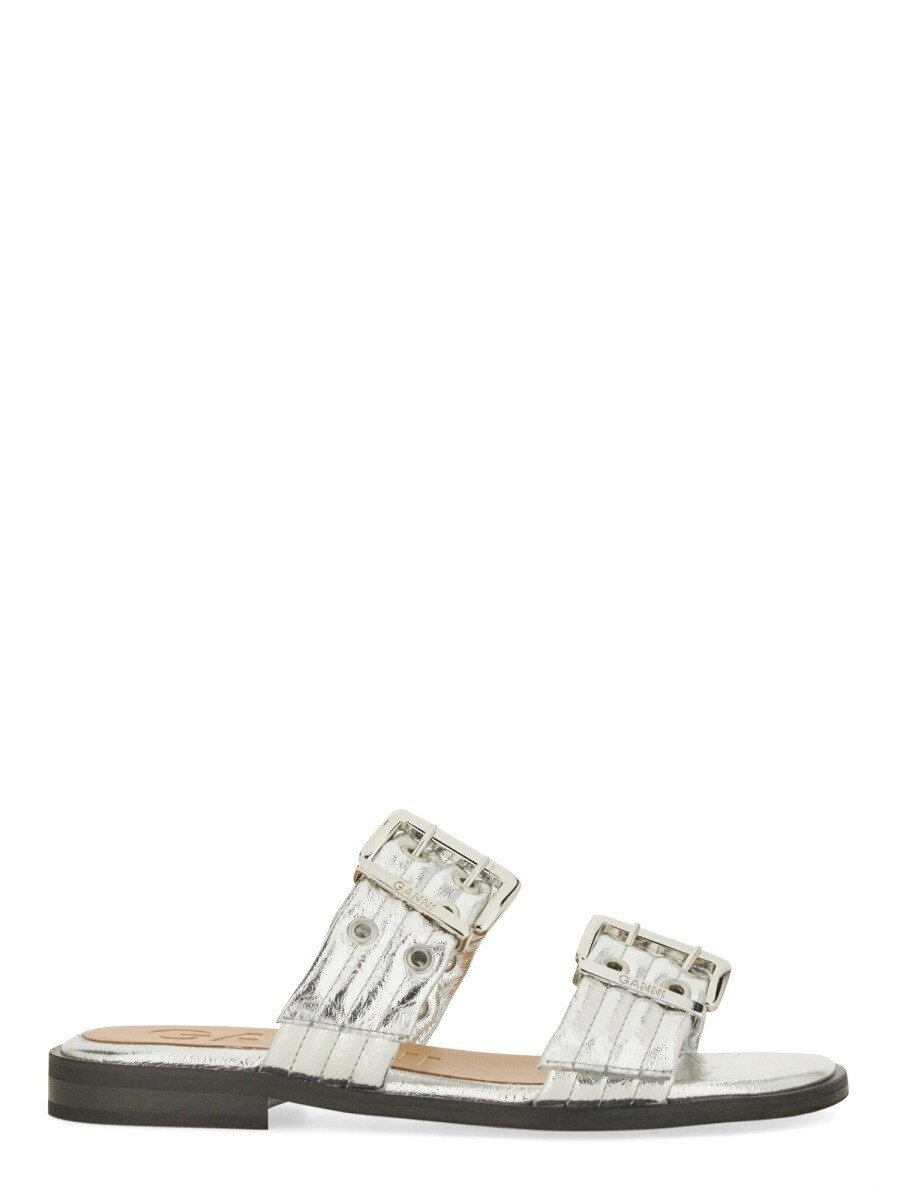 ガニー GANNI サンダル レディース シルバー Sandals 358016 関税 送料無料 2025SS el