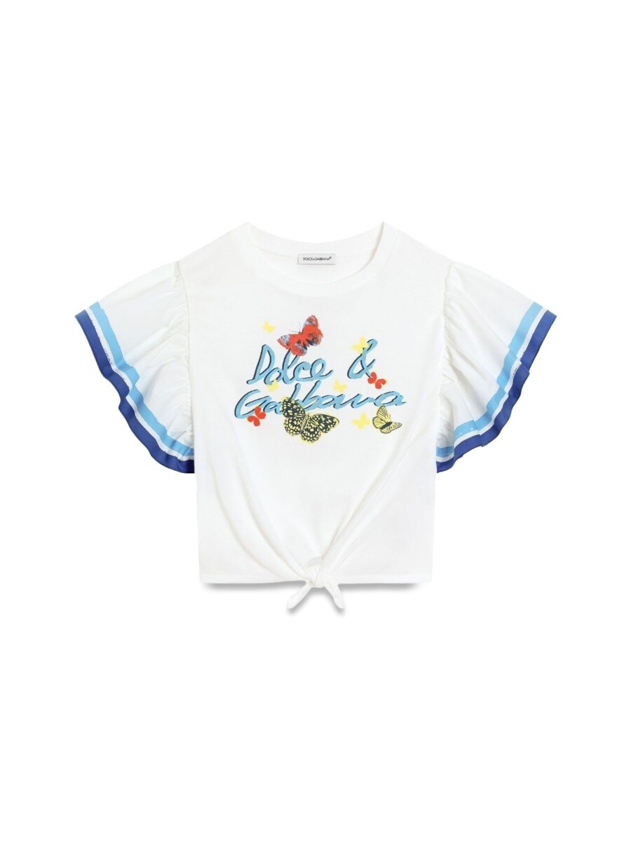 ドルチェ＆ガッバーナ DOLCE&GABBANA ロングスリーブTシャツ Tシャツ ガールズ Long sleeve t-shirts 359196 関税 送料無料 2025SS el