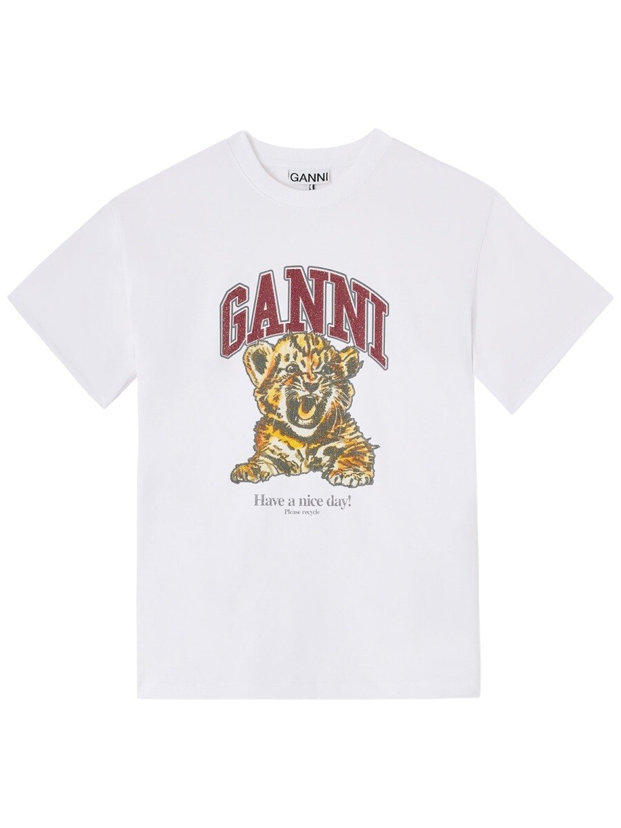樂天商城 - ガニー GANNI ポロシャツ Tシャツ レディース ホワイト T-shirts and polo shirts 394095 関税 送料無料 2026SS el