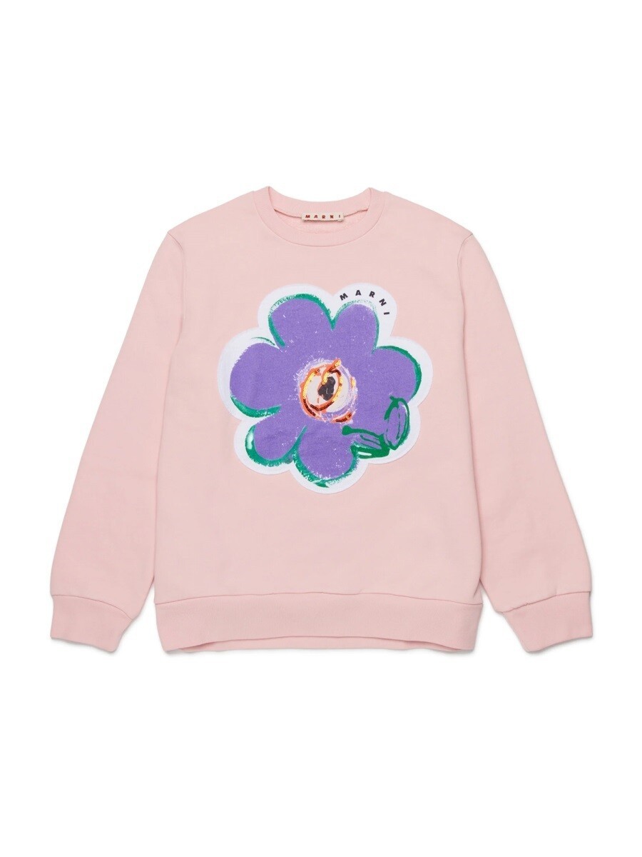 Rakuten - マルニ MARNI クルーネックジャンパー ニットウェア ガールズ ピンク Crew neck jumpers 398158 関税 送料無料 2026SS el