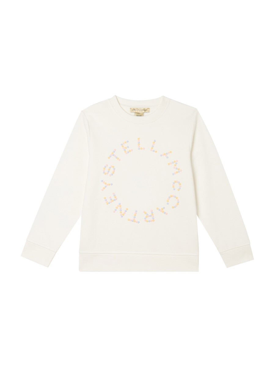 ステラマッカートニー STELLA MCCARTNEY クルーネックスウェットシャツ トレーナー ガールズ ホワイト Crew neck sweatshirts 400052 関税 送料無料 ラッピング無料 2026SS el