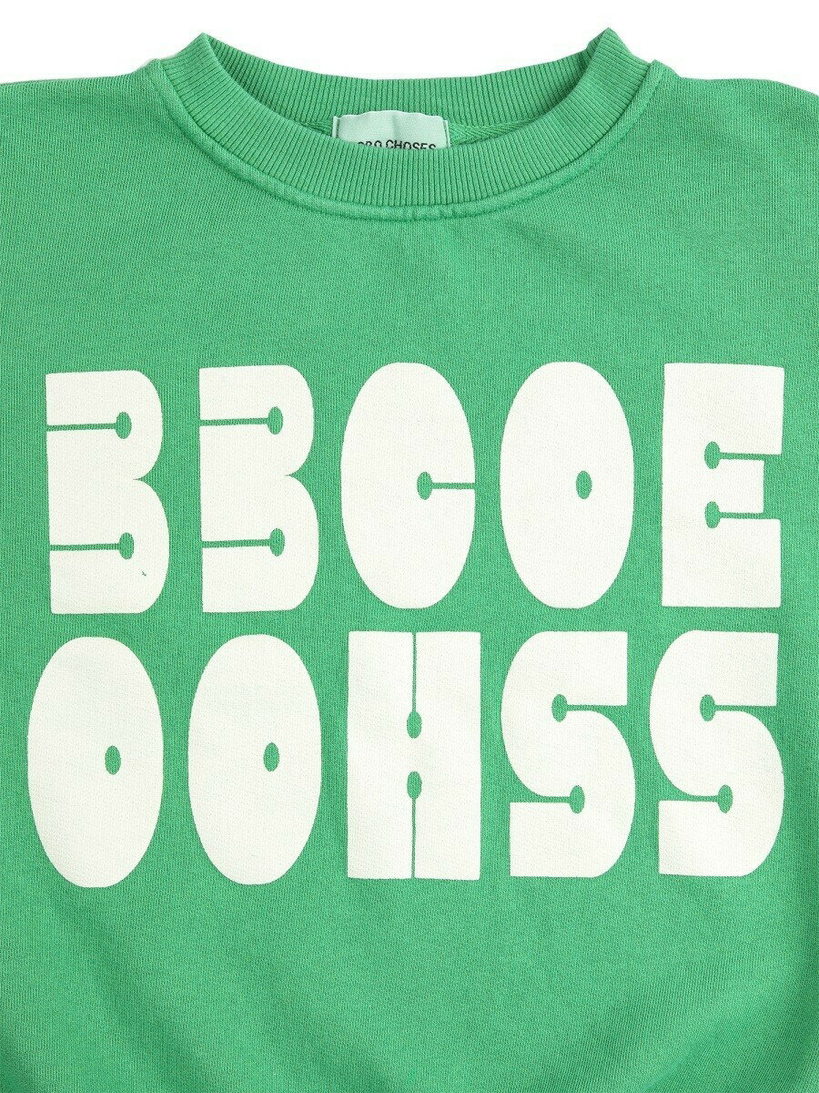 ボボショーズ BOBO CHOSES クルーネックスウェットシャツ トレーナー ボーイズ グリーン Crew neck sweatshirts 393033 関税 送料無料 2026SS el
