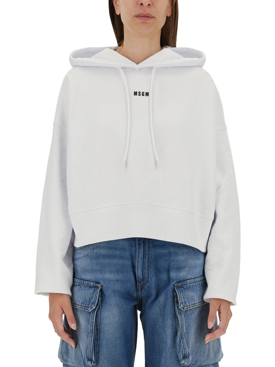 ���२���������� MSGM �ȥ졼�ʡ� ��ǥ����� �ۥ磻�� Sweatshirts 337886 ���� ����̵�� ��åԥ�̵�� 2024AW el