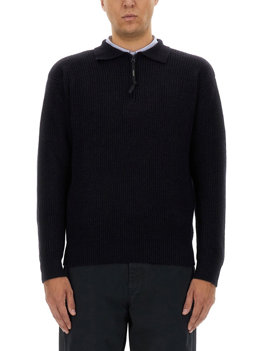 樂天商城 - アスペジ ASPESI セーター ニットウェア メンズ ブルー Knitwear 340481 関税 送料無料 2024AW el