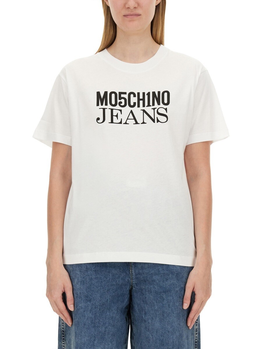 モスキーノ ジーンズ MOSCHINO JEANS ポロシャツ Tシャツ レディース ホワイト T-shirts and polo shirts 340177 関税 送料無料 2024AW el