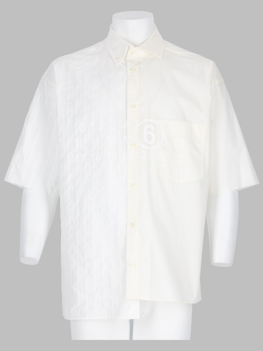 エムエムシックスメゾン マルジェラ MM6 MAISON MARGIELA シャツ メンズ ホワイト Shirts 395673 関税 送料無料 2026SS el