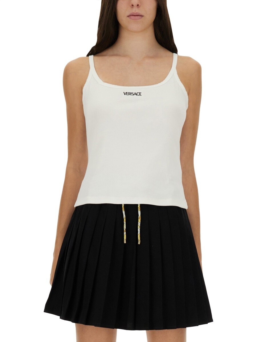 ヴェルサーチ VERSACE Tシャツ トップス レディース ホワイト T-shirts and tops 363189 関税 送料無料 2025AW el