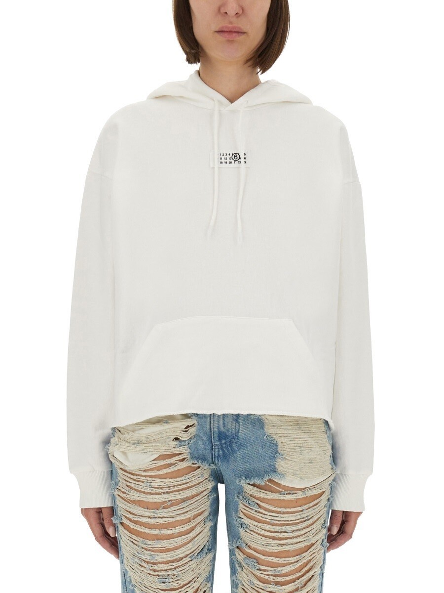 ���२��6 �᥾�� �ޥ른���� MM6 MAISON MARGIELA �ȥ졼�ʡ� ��ǥ����� �ۥ磻�� Sweatshirts 368429 ���� ����̵�� ...