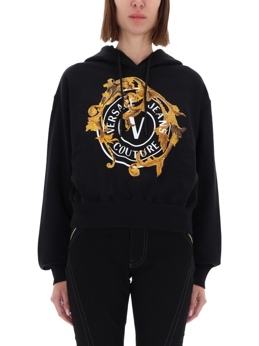 �����륵�������������󥺡������塼�� VERSACE JEANS COUTURE �ȥ졼�ʡ� ��ǥ����� �֥�å� Sweatshirts 367682 ���� ...