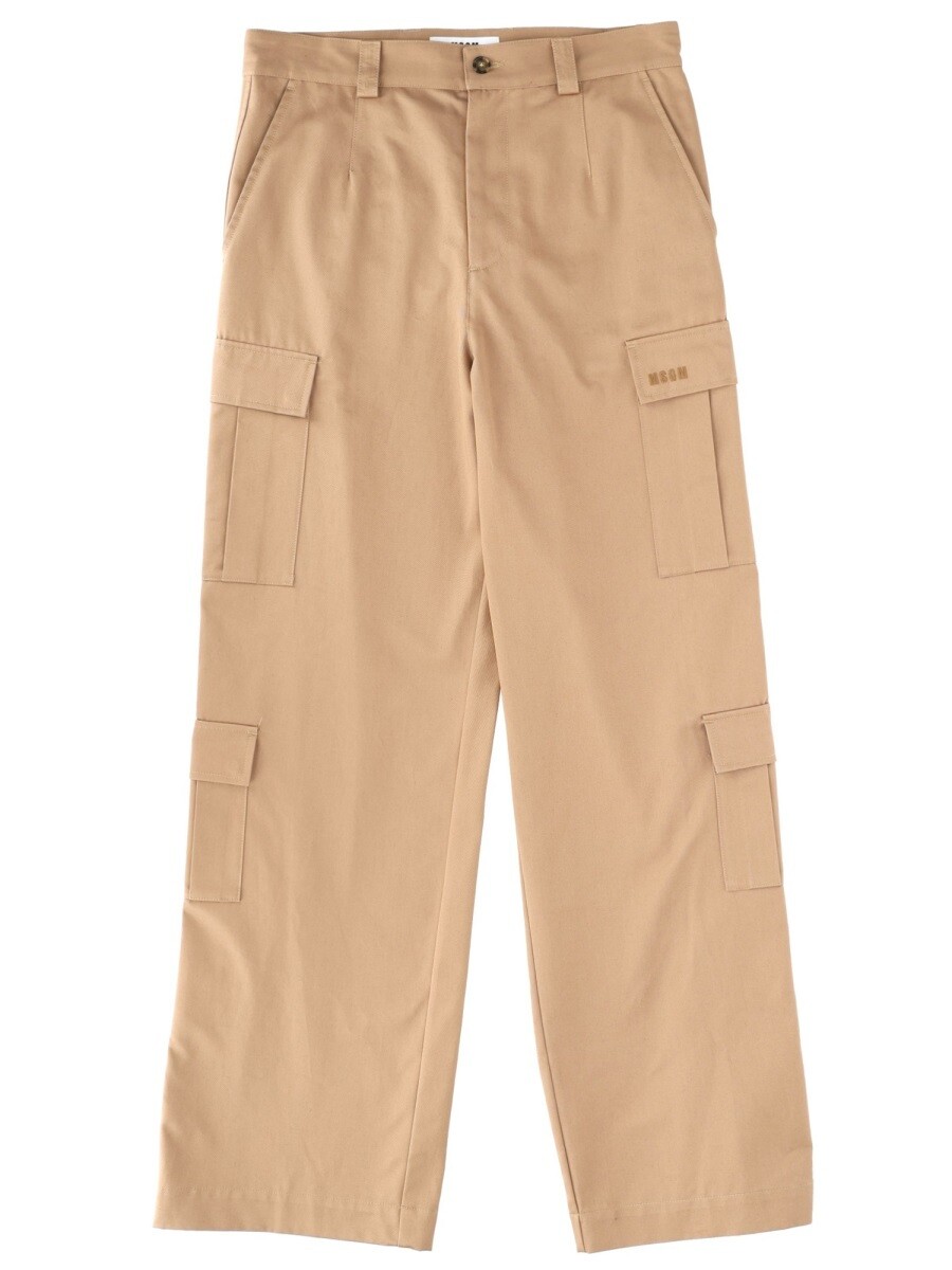 樂天商城 - エムエスジーエム MSGM ズボン パンツ メンズ ベージュ Trousers 370103 関税 送料無料 2025AW el