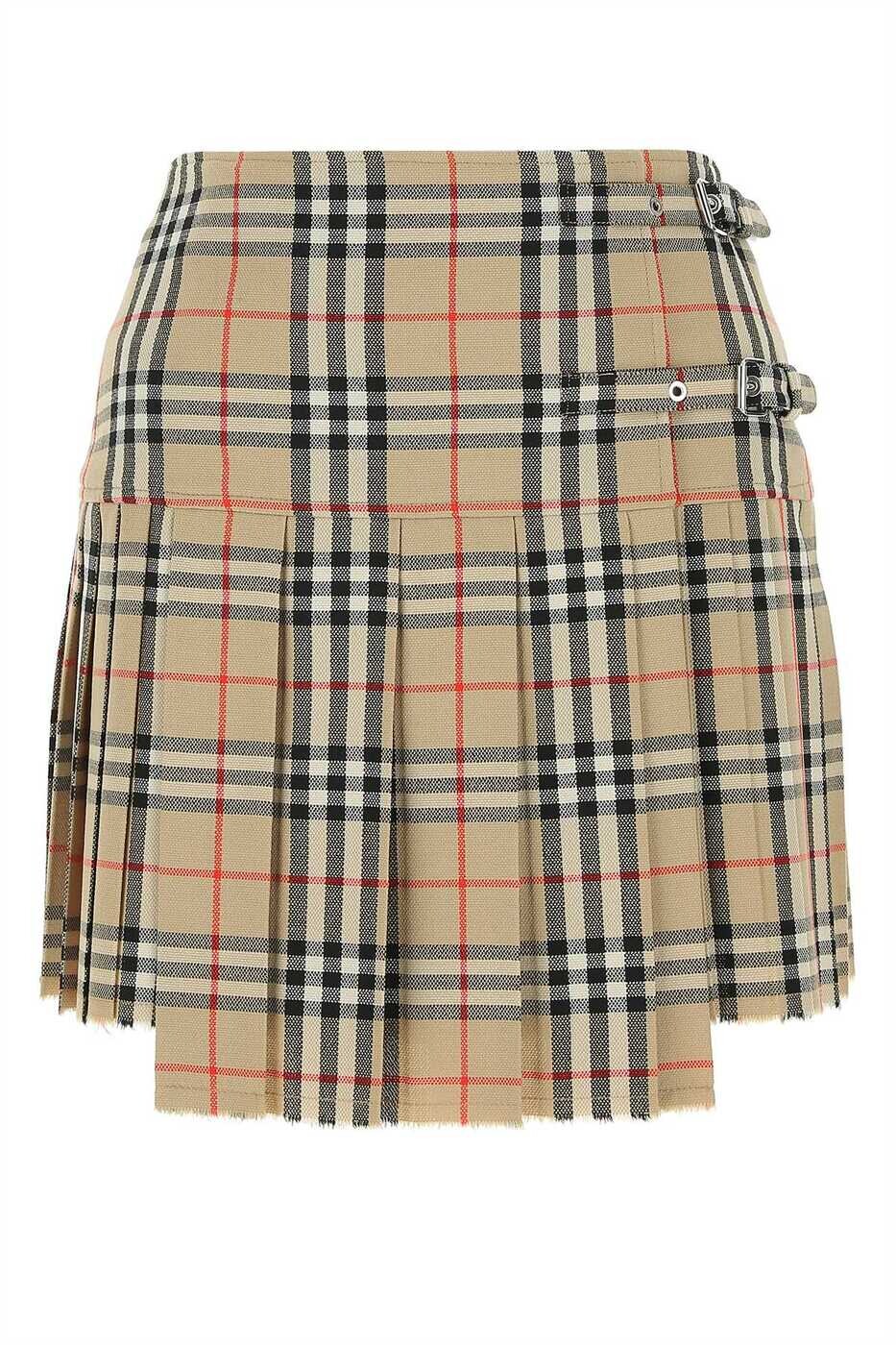 バーバリー BURBERRY スカート レディース Skirts 8025832 A7028 Checked 関税 送料無料 2026AW gb