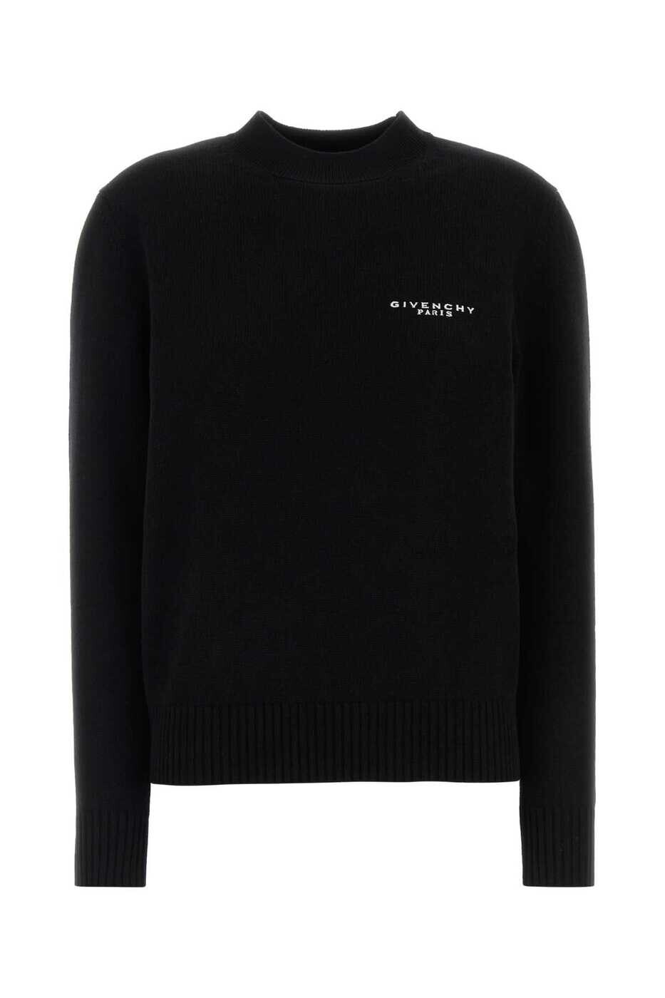 ジバンシィ インターシャグラフィックウールニット ブラック ジバンシィ インターシャグラフィックウールニット ブラック Givenchy