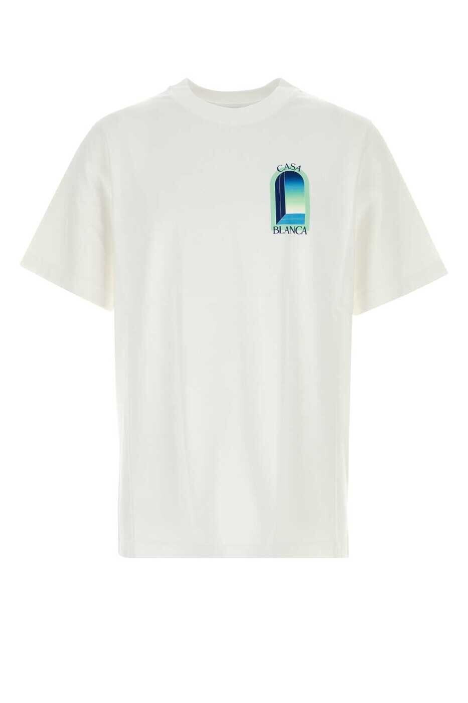 カサブランカ CASABLANCA Tシャツ メンズ ホワイト T-shirts MPF26JTS00114 GRADIENTAR White 関税 送料無料 2026AW gb