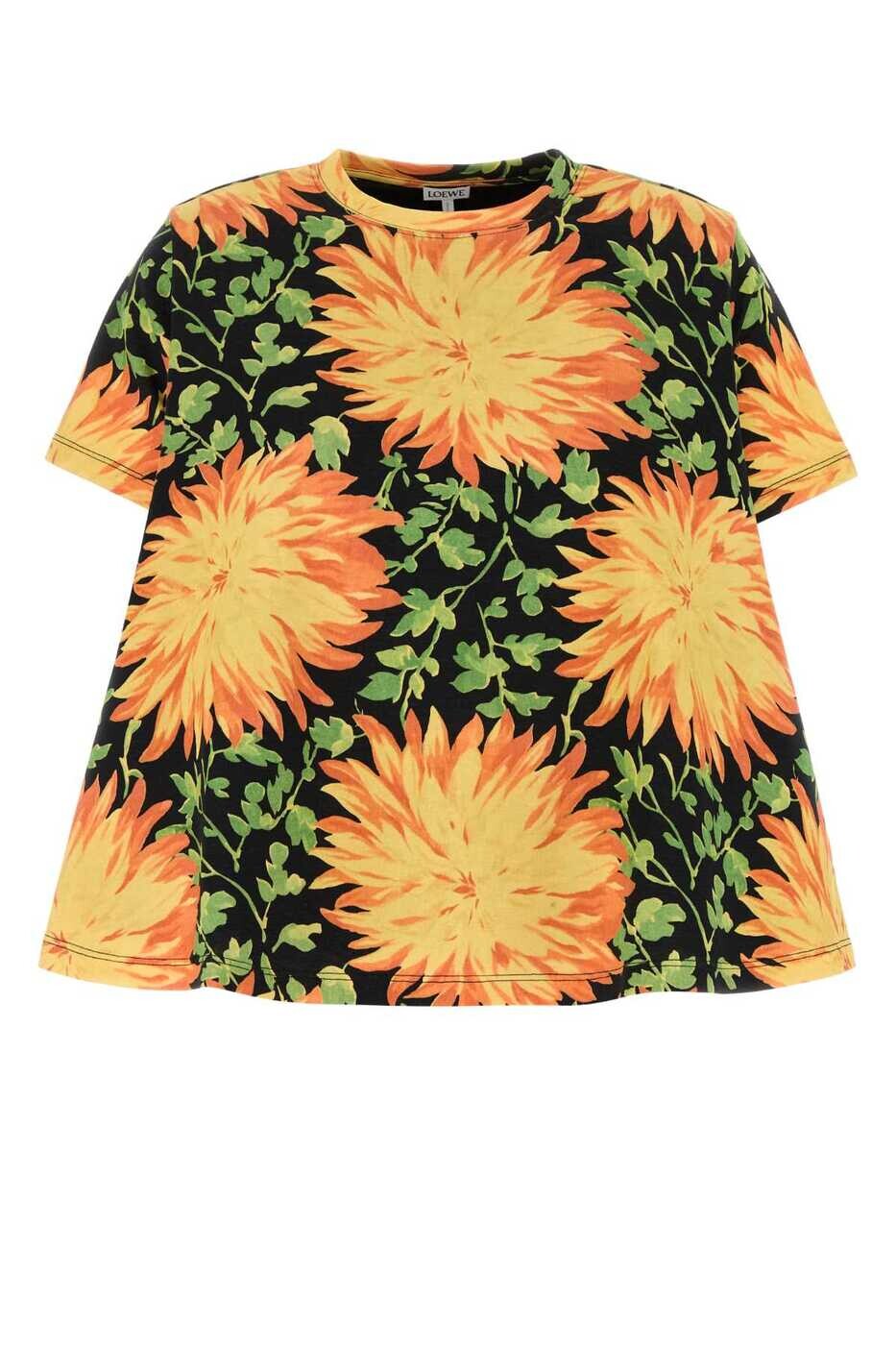 ロエベ LOEWE ポロシャツ Tシャツ レディース T-shirts and polo shirts S540Y22X72 MULTICOLOR Floral 関税 送料無料 2025SS gb