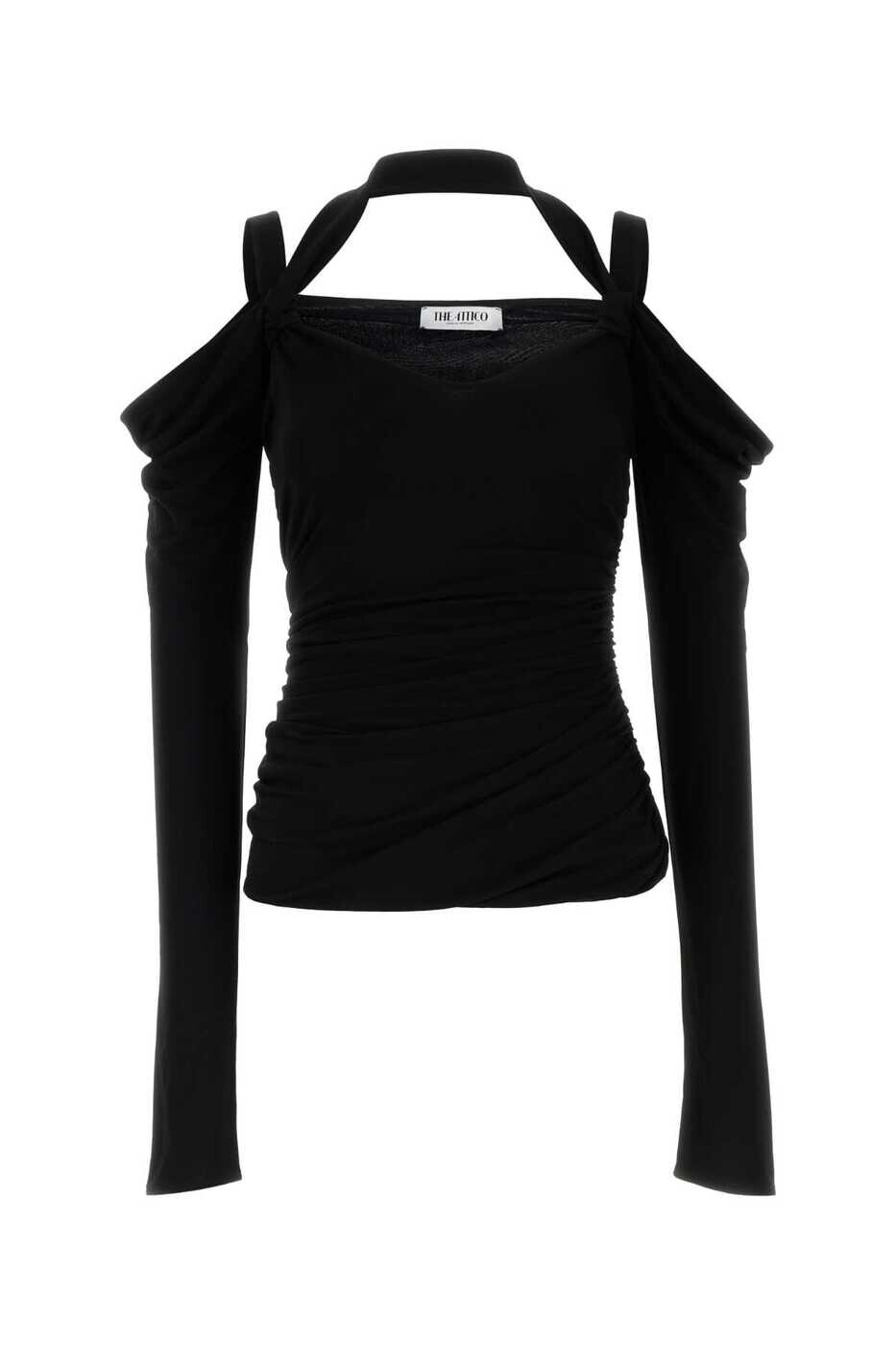 アティコ ATTICO Tシャツ トップス レディース ブラック T-shirts and tops 251WCI00022VVV105AA 100 Black 関税 送料無料 2025AW gb