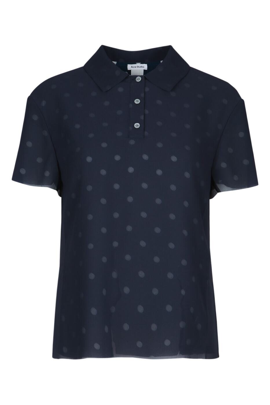アクネ ストゥディオズ ACNE STUDIOS Tシャツ トップス レディース T-shirts and tops AC0725 AH4 NAVYWHITE 関税 送料無料 2025SS gb