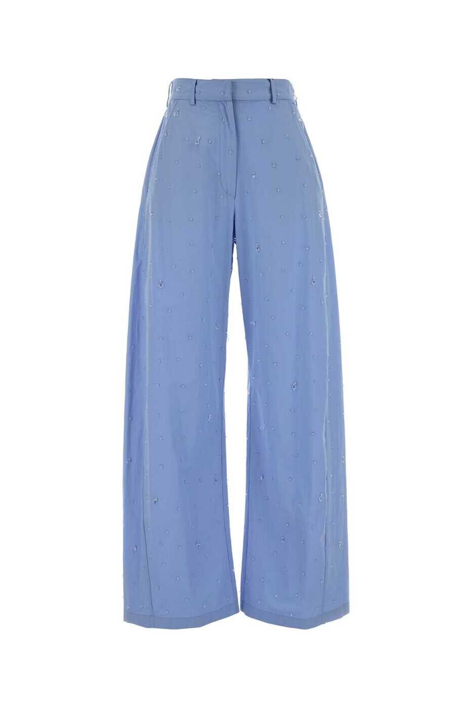 ジウゼッペディモラビト GIUSEPPE DI MORABITO ズボン パンツ レディース ブルー Trousers 06PSPA507R16406 82 Light Blue 関税 送料無料 2026SS gb