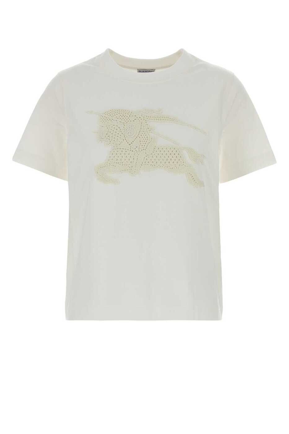 バーバリー BURBERRY ポロシャツ Tシャツ レディース ホワイト T-shirts and polo shirts 8124136 B7078 White 関税 送料無料 2026SS gb